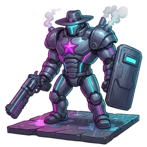 Sheriff, boss of the Neon City biome