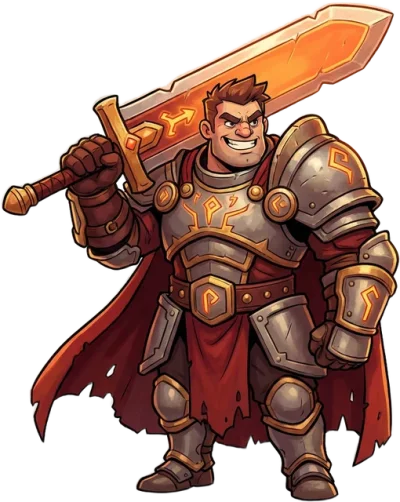 Warrior, a class in Turbo Tap Masters